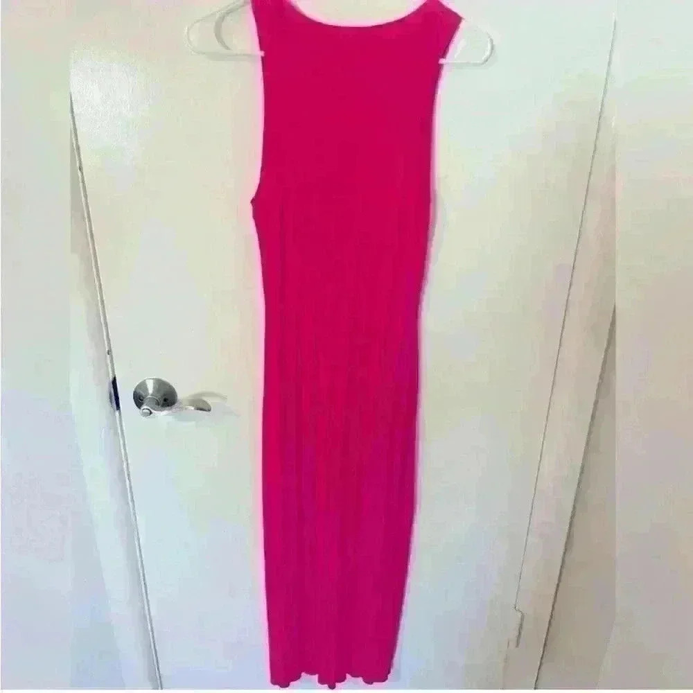 FRAME pink ribbed knit dress, size small - Picture 5 of 8